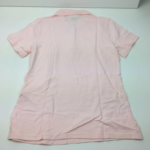 Macys Karen Scott Woman's Pink Blush Polo Short Sleeve Top T-Shirt Size Small - Picture 3 of 9